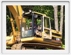 Fred Operates the Excavator