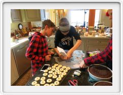 Sarah & Reid Preparing Cookies