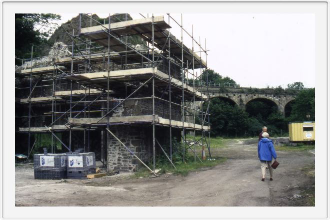 Scaffold on the North Wall